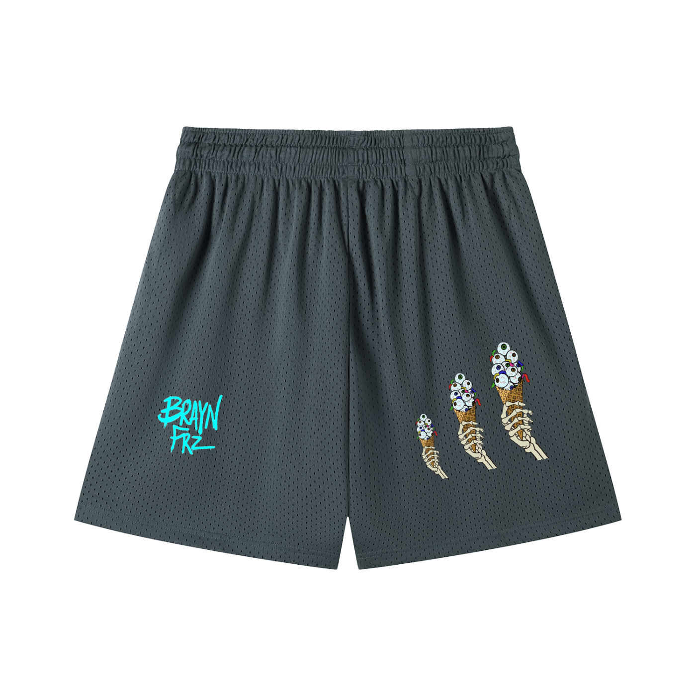 Mesh Drawstring Shorts