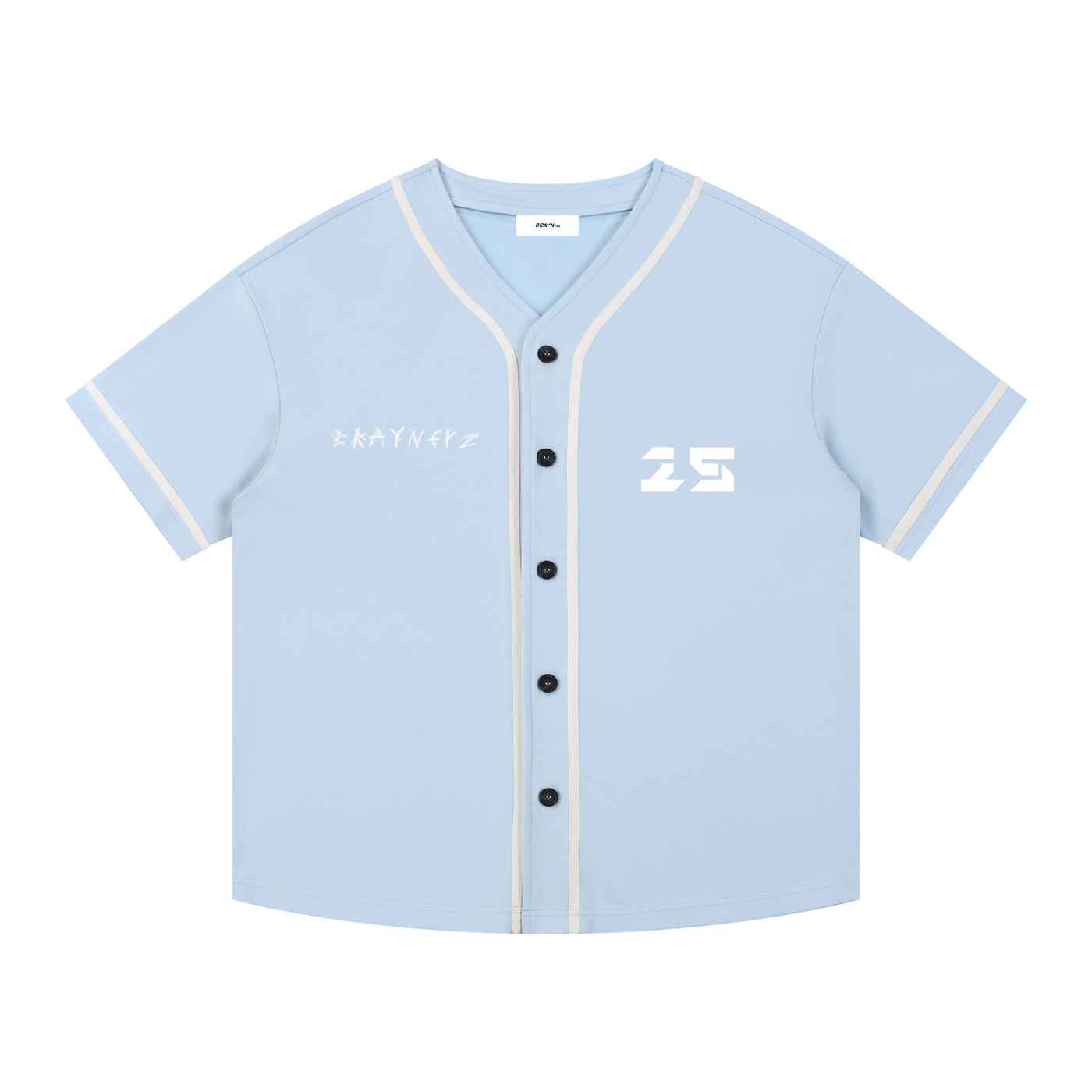 Contrast Piped Button-Up Jersey