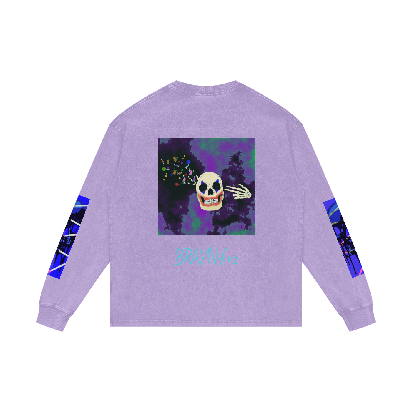 Acid Wash Oversize Long Sleeve T-Shirt