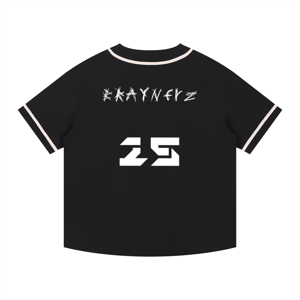 Contrast Piped Button-Up Jersey