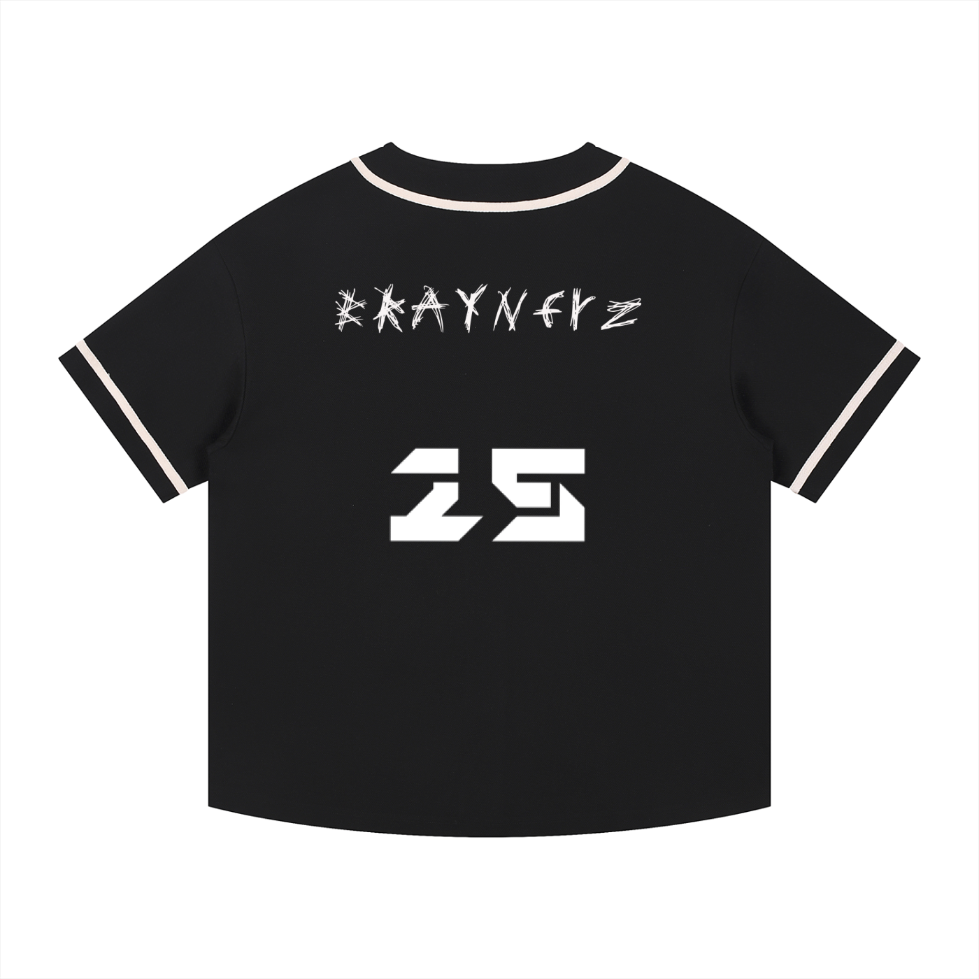 Contrast Piped Button-Up Jersey