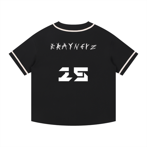 Contrast Piped Button-Up Jersey
