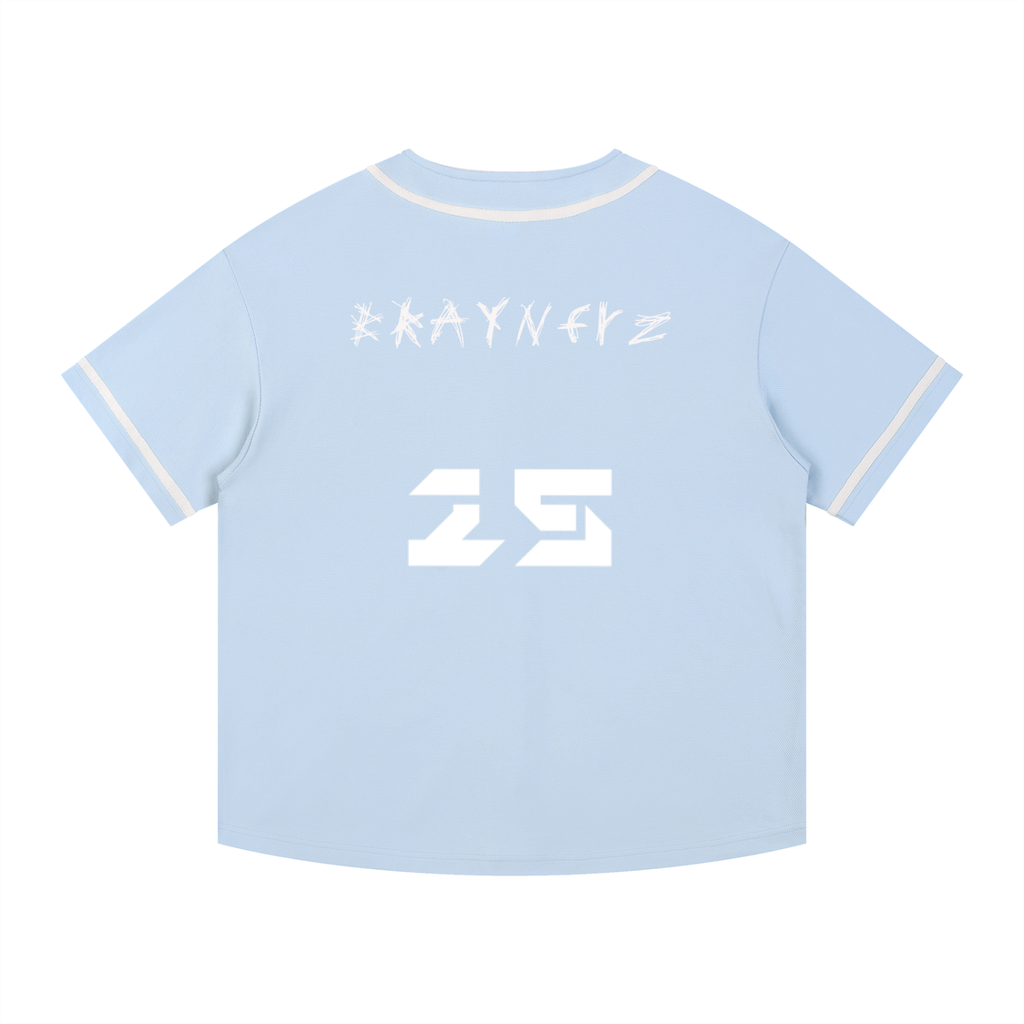 Contrast Piped Button-Up Jersey