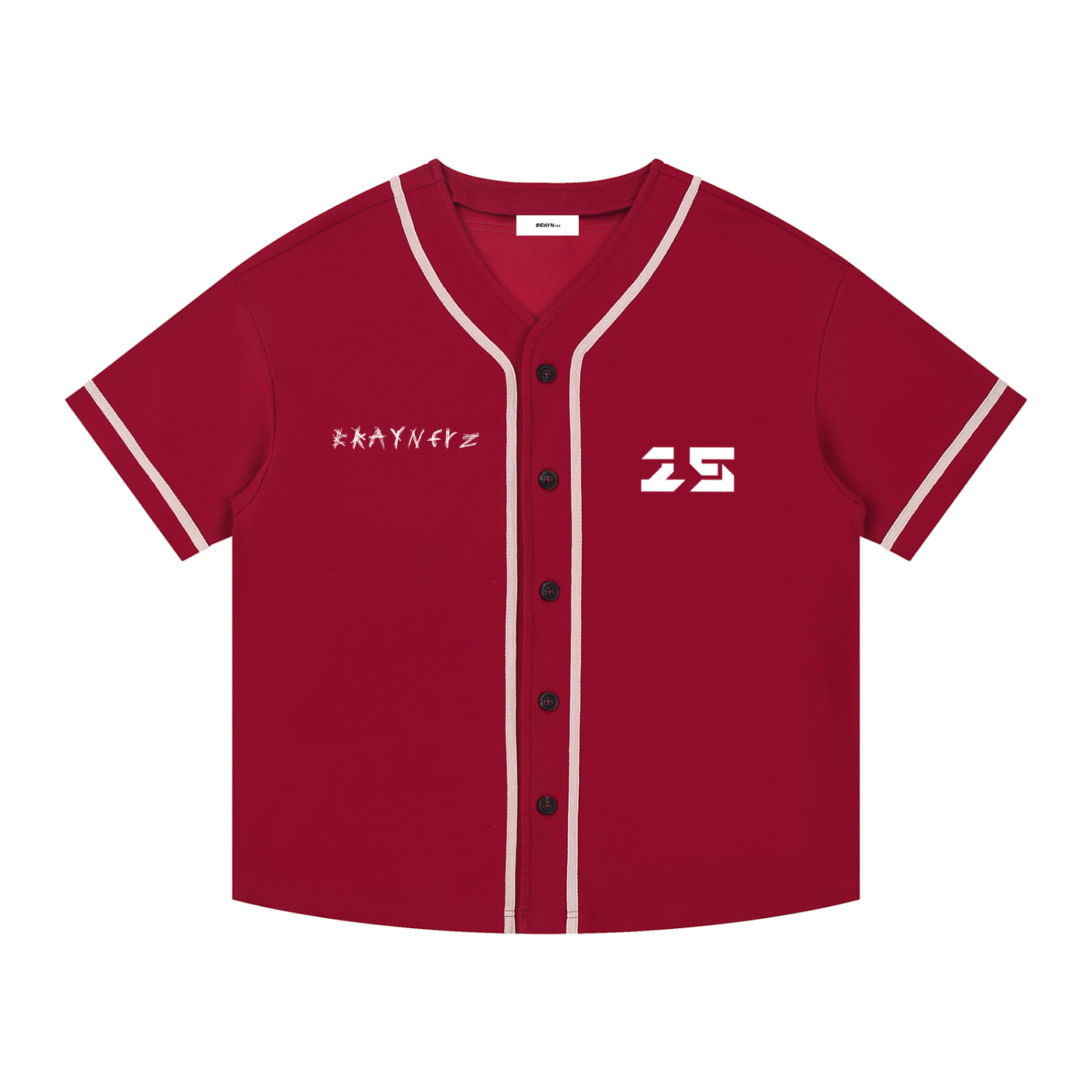 Contrast Piped Button-Up Jersey