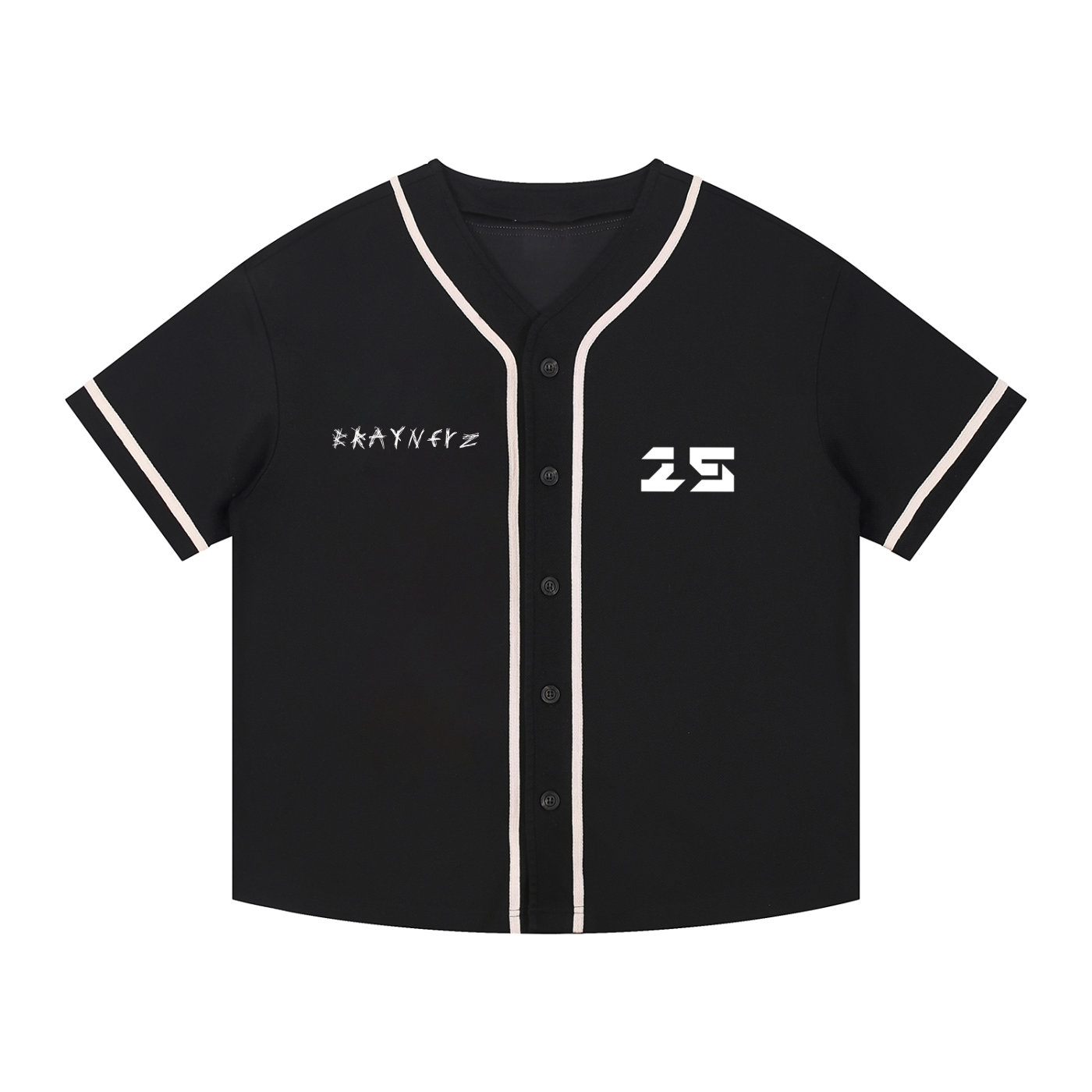 Contrast Piped Button-Up Jersey