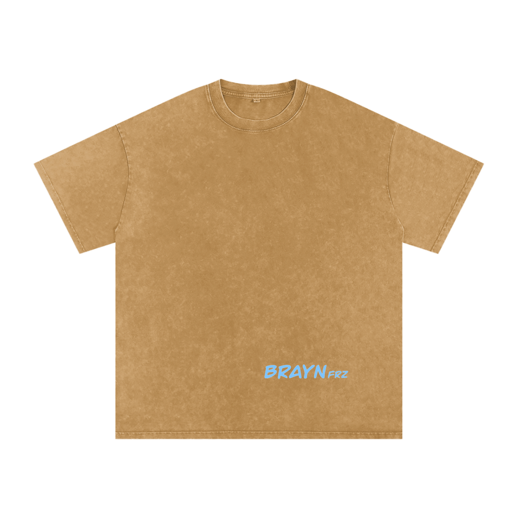 Snow Washed Oversized Cotton T-Shirt