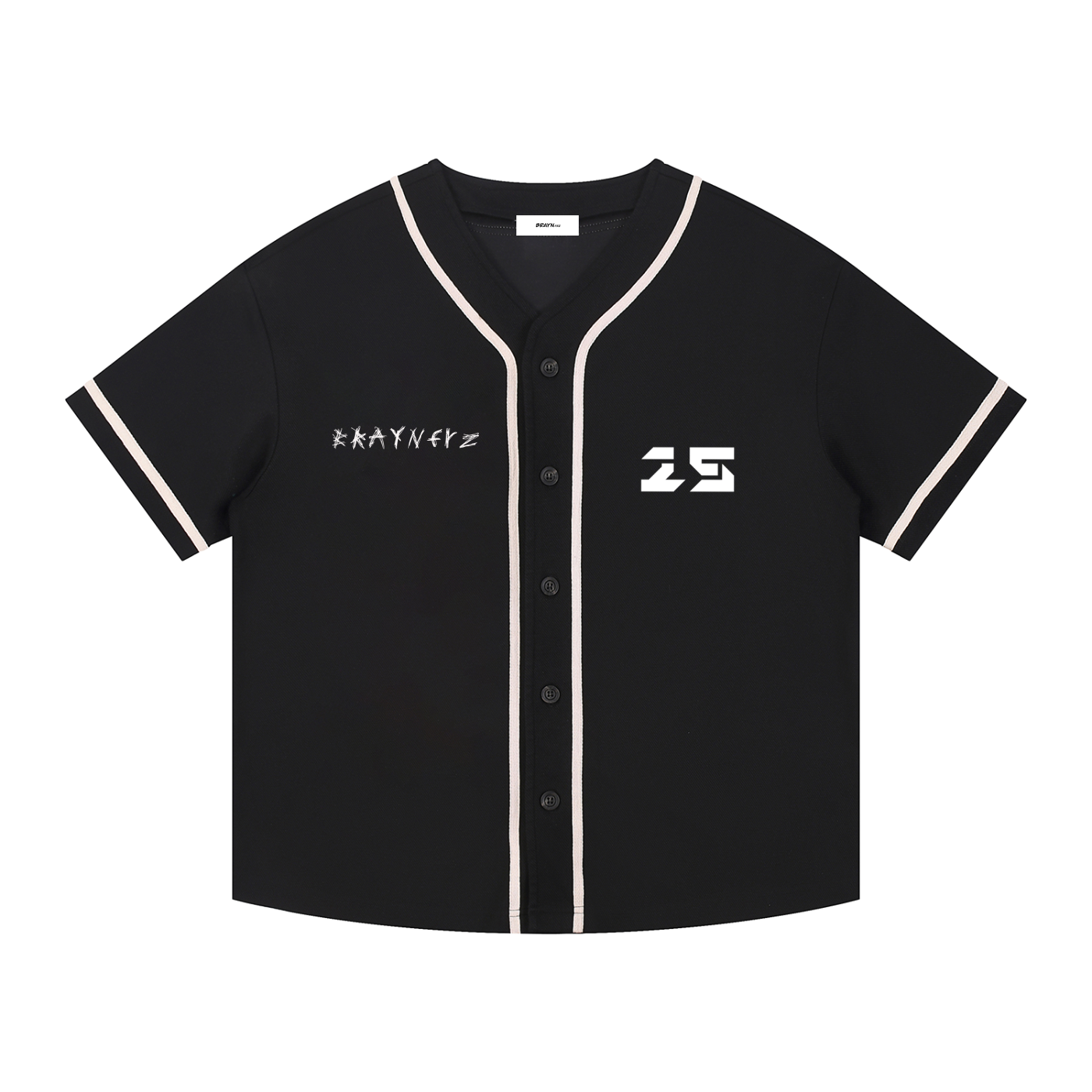Contrast Piped Button-Up Jersey