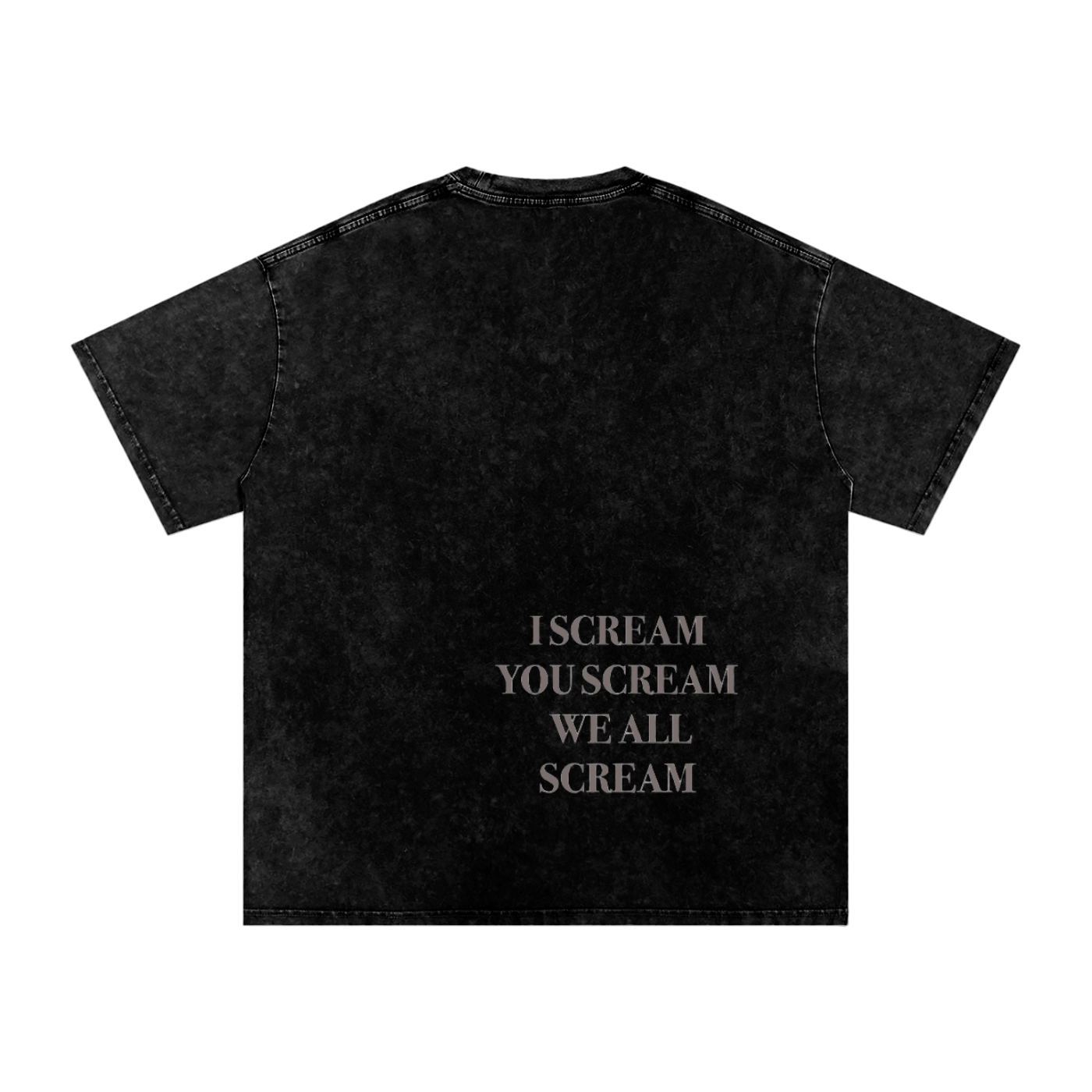 Snow Washed Oversized Cotton T-Shirt