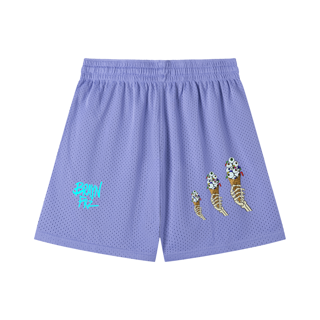 Mesh Drawstring Shorts