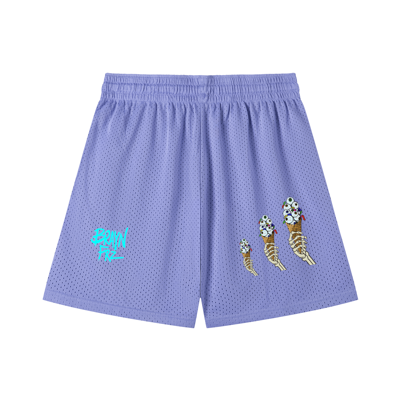 Mesh Drawstring Shorts
