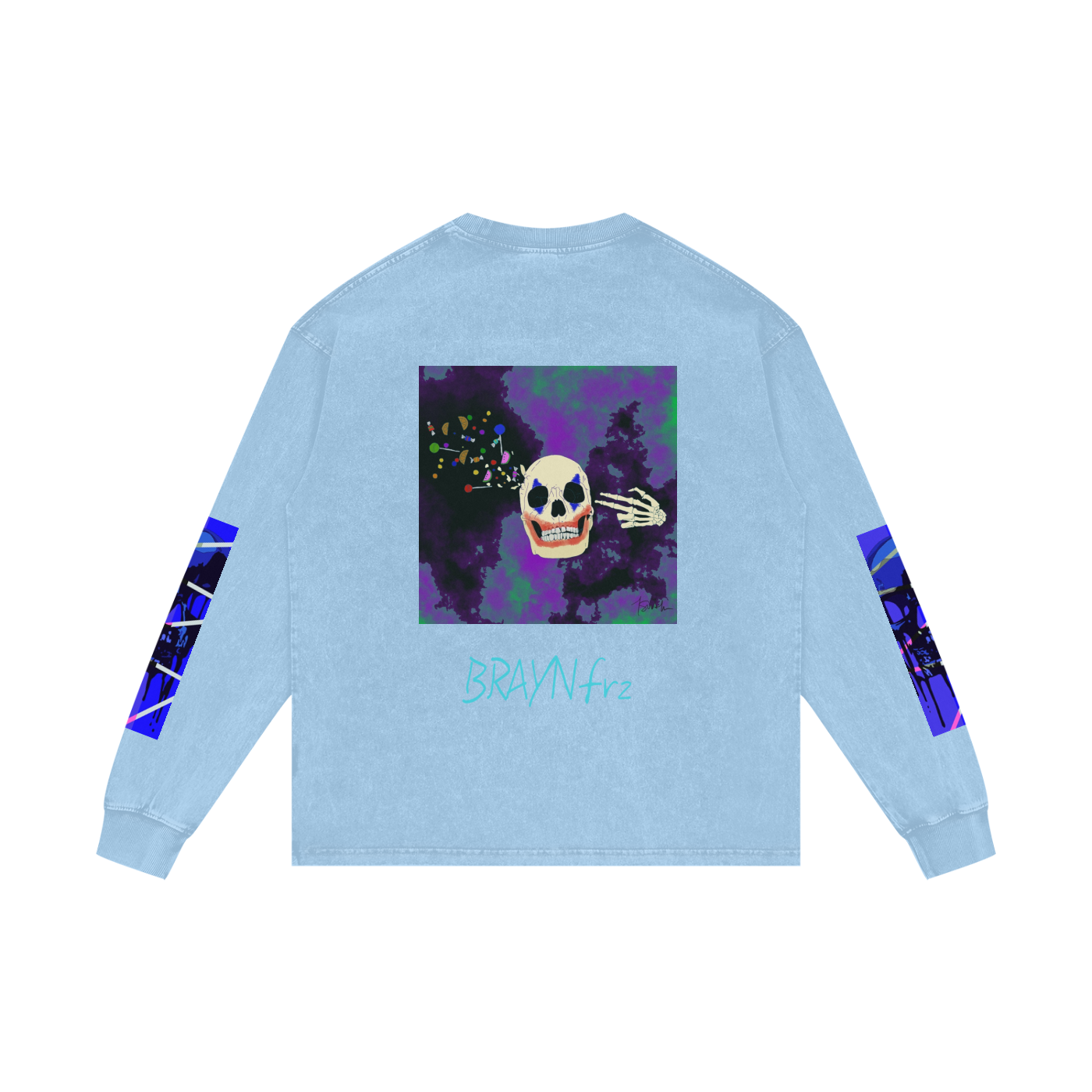 Acid Wash Oversize Long Sleeve T-Shirt