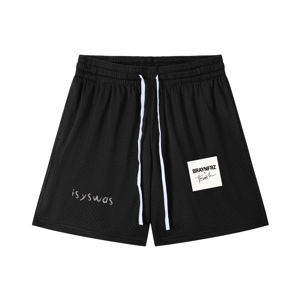 Mesh Drawstring Shorts