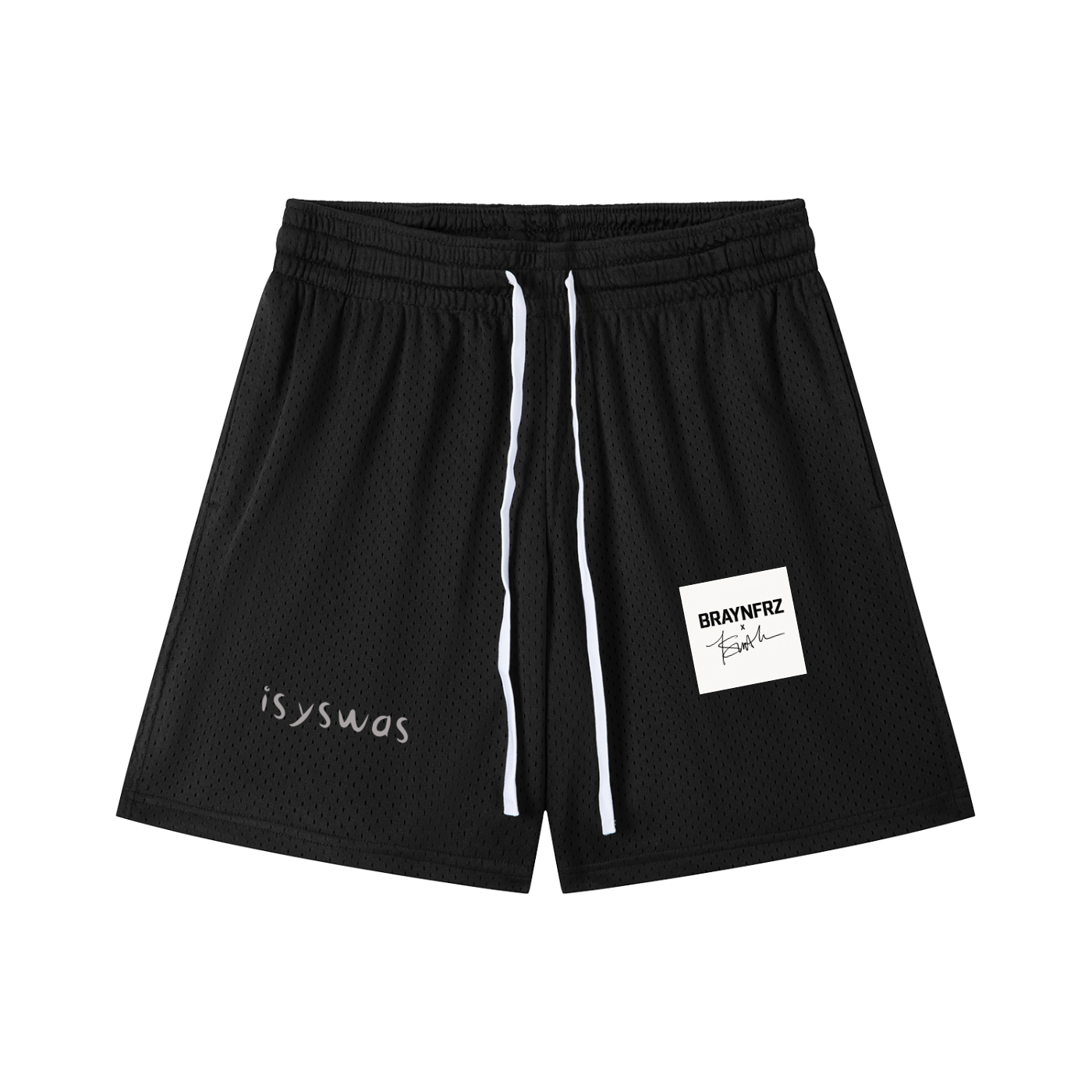 Mesh Drawstring Shorts
