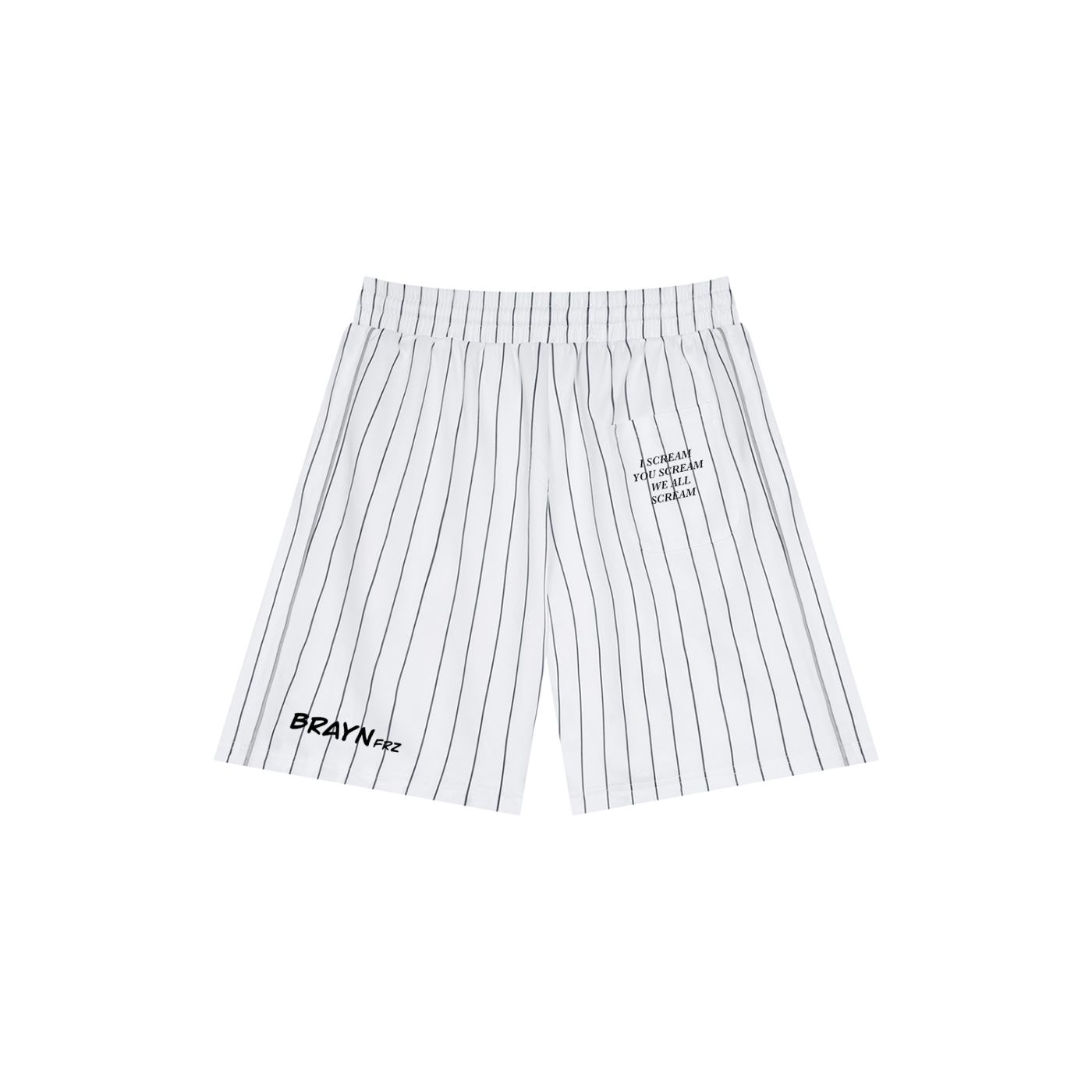 Unisex Striped Loose Fit Shorts