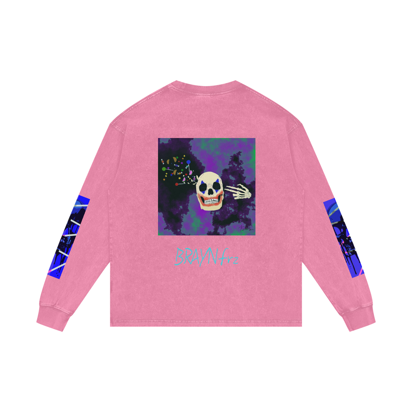 Acid Wash Oversize Long Sleeve T-Shirt