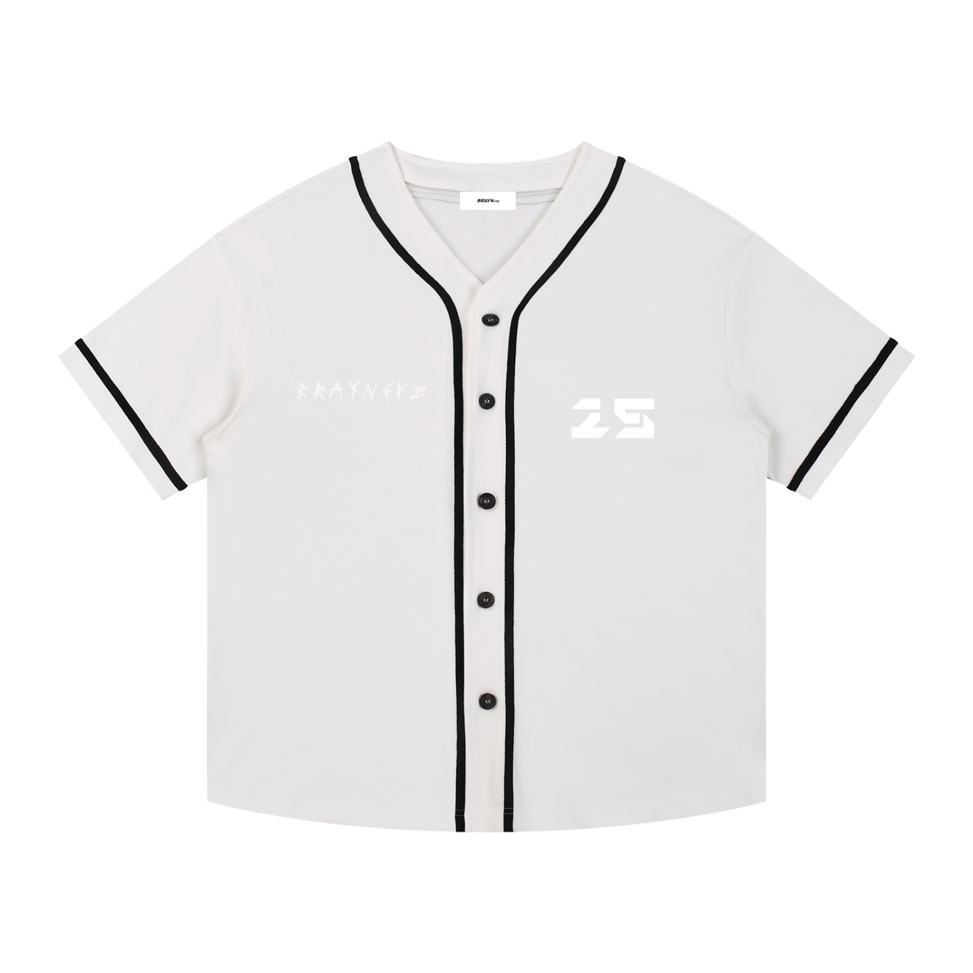 Contrast Piped Button-Up Jersey