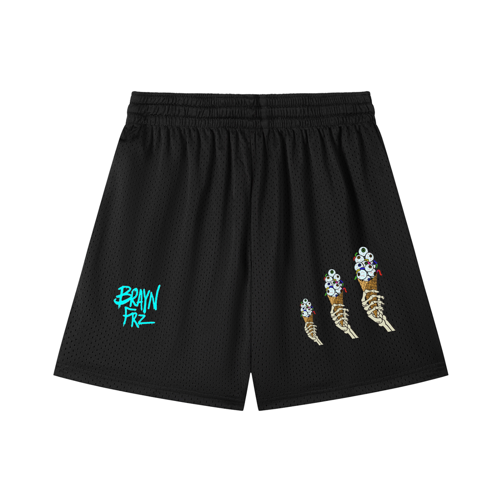 Mesh Drawstring Shorts