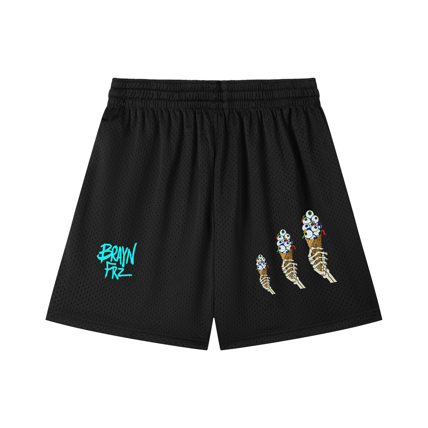 Mesh Drawstring Shorts