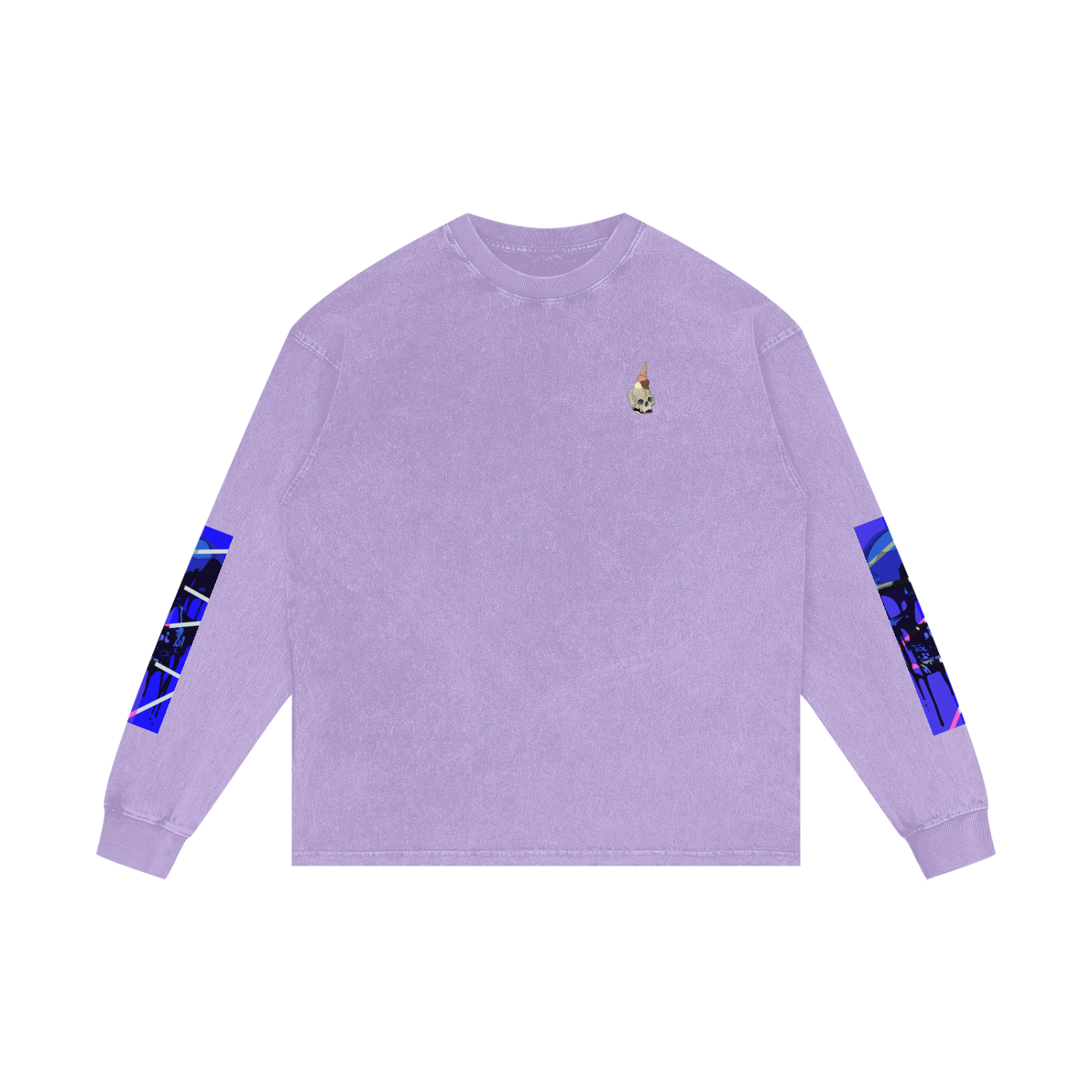 Acid Wash Oversize Long Sleeve T-Shirt