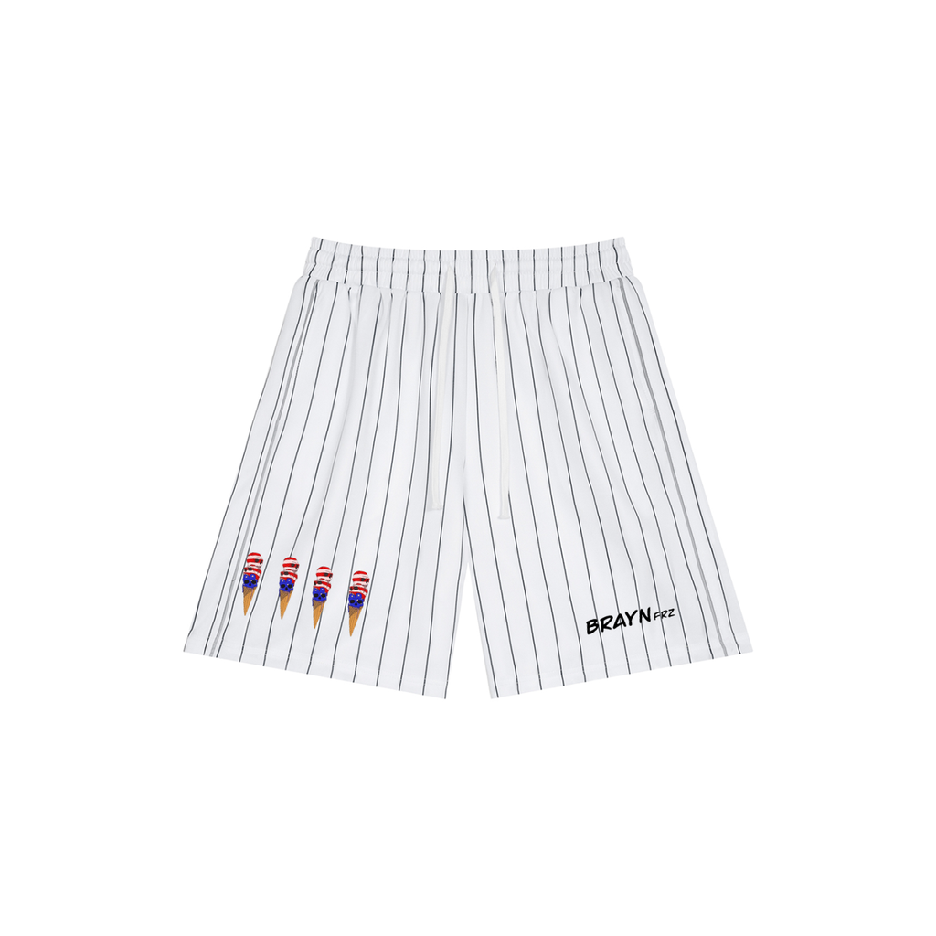 Unisex Striped Loose Fit Shorts