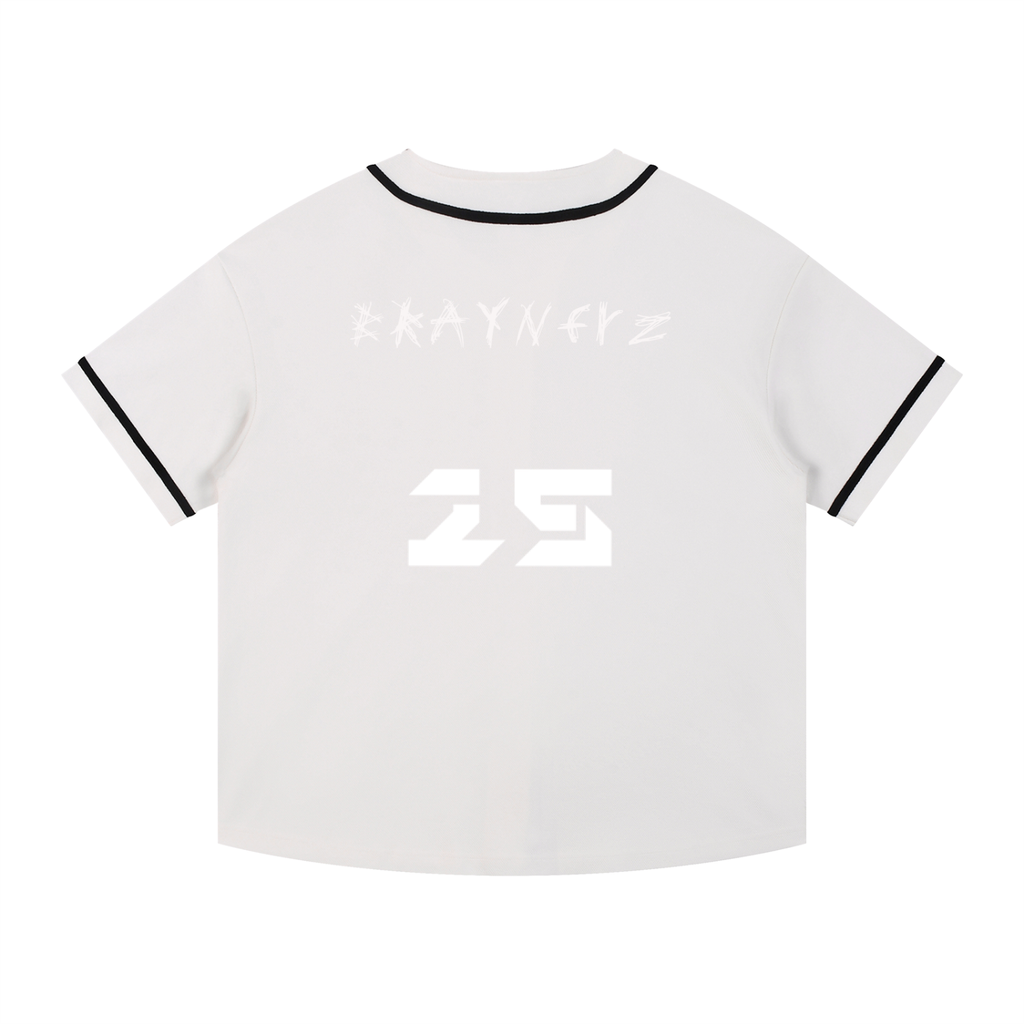 Contrast Piped Button-Up Jersey