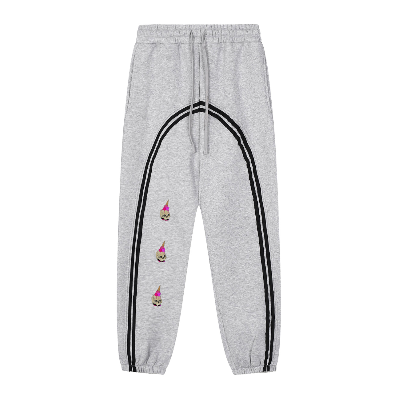 Sun Fade Contrast Tape Fleece Jogged Sweatpants