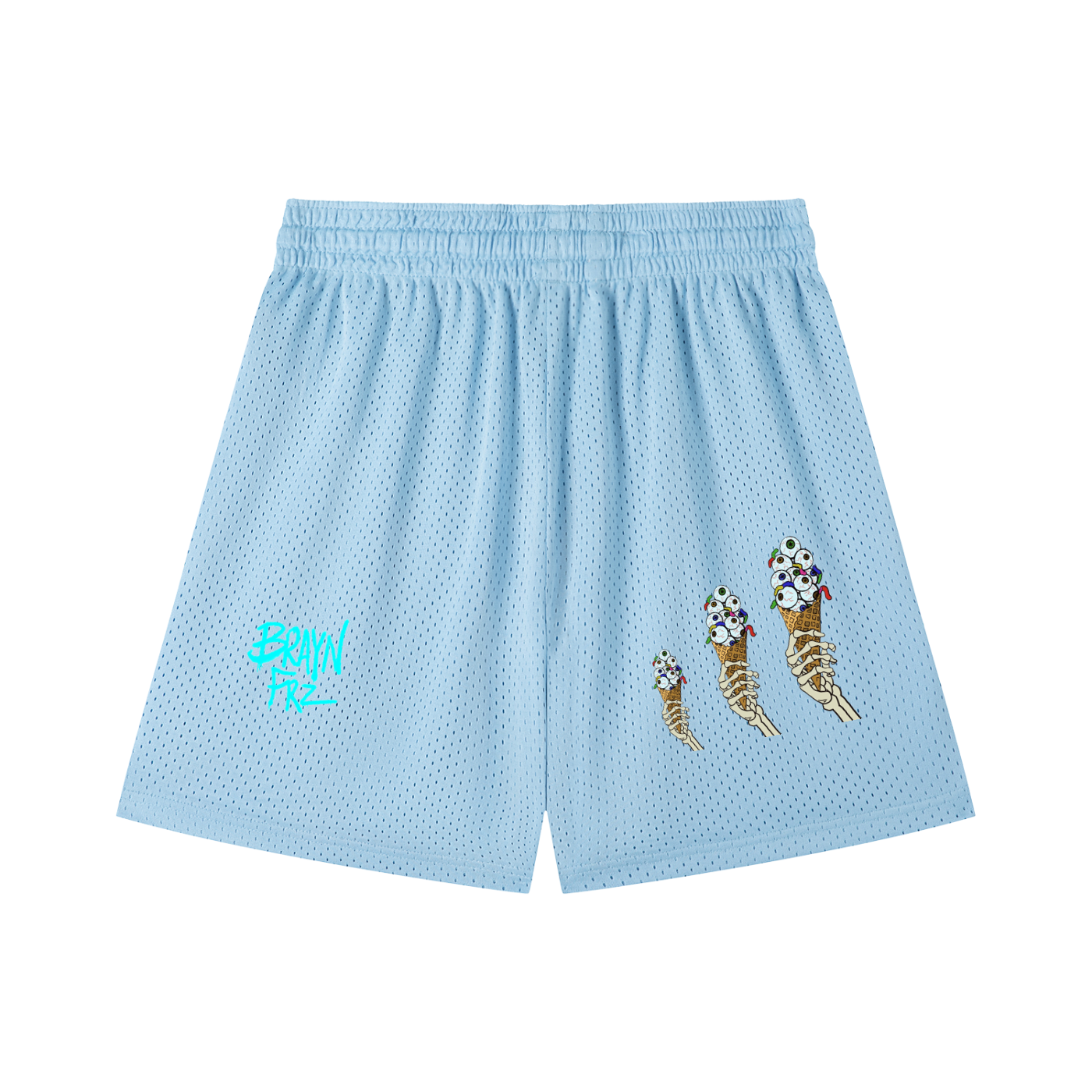 Mesh Drawstring Shorts