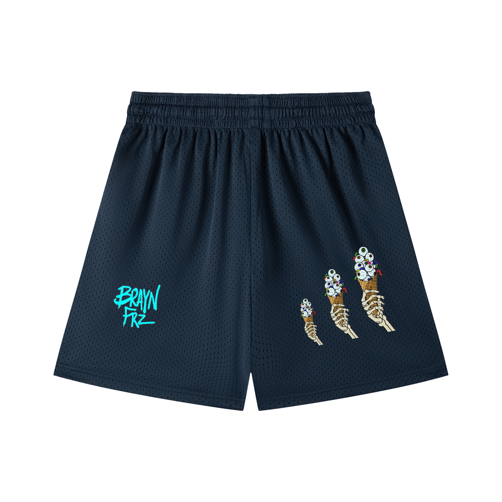 Mesh Drawstring Shorts