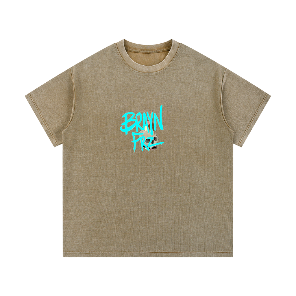Mineral Wash Waffle Knit T-Shirt
