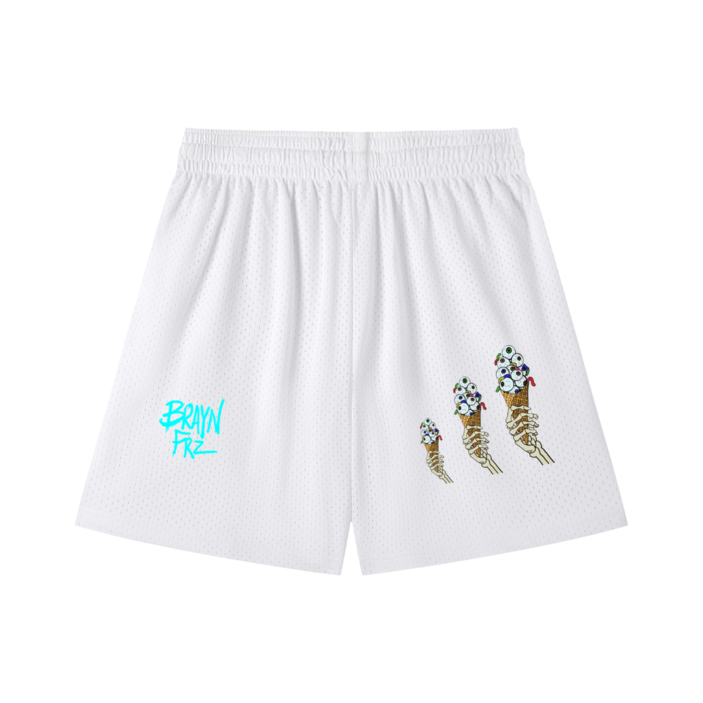 Mesh Drawstring Shorts