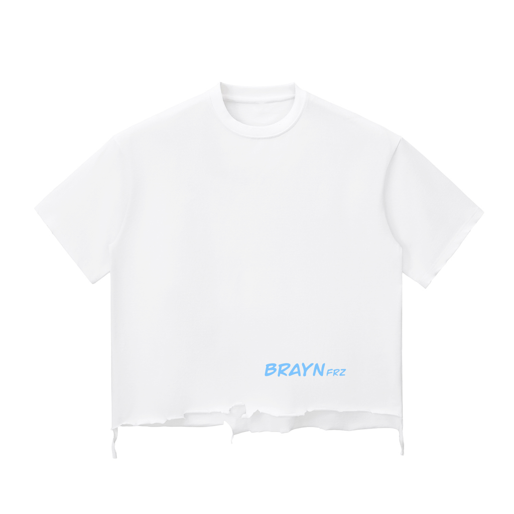 Snow Wash Raw-Hem Boxy T-shirt