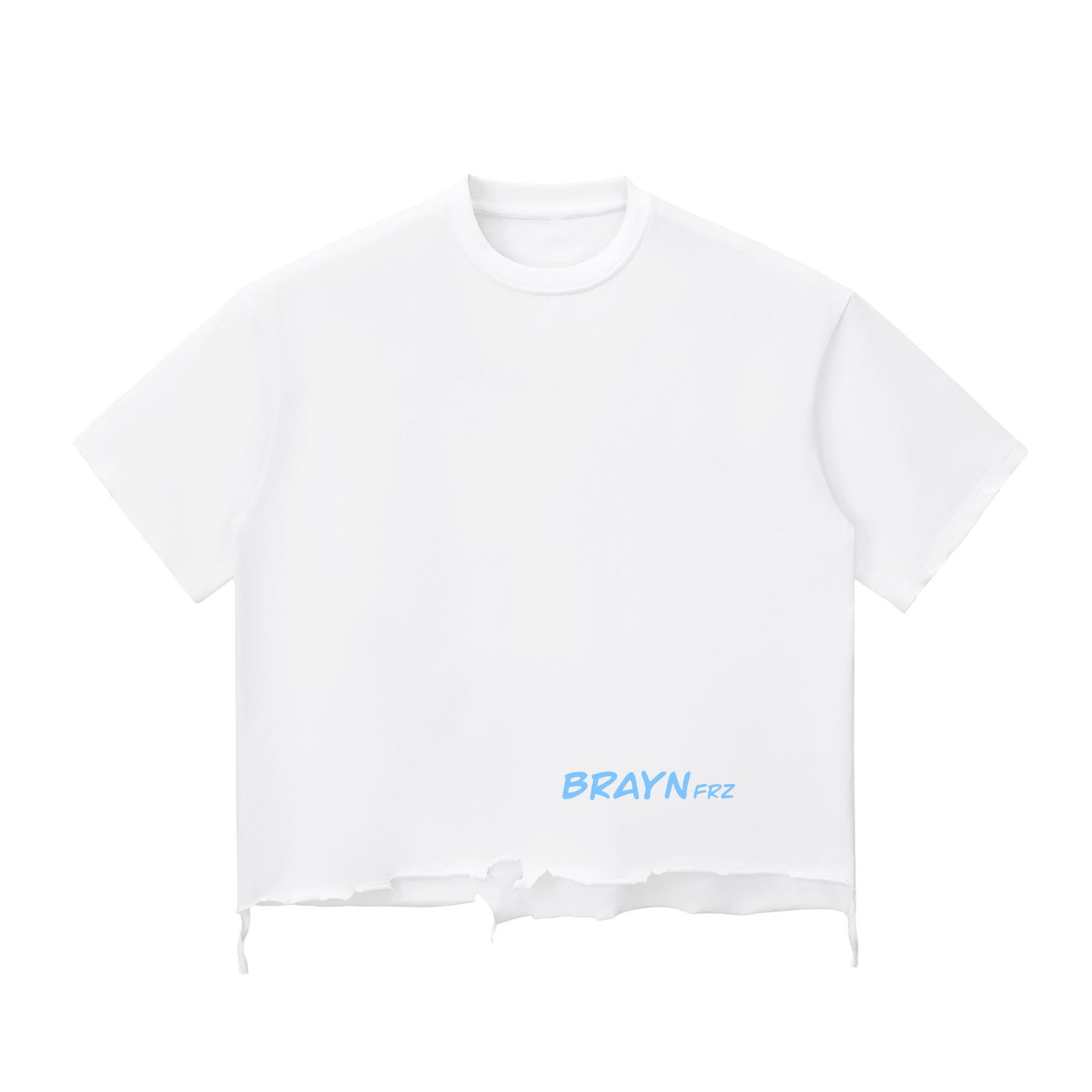 Snow Wash Raw-Hem Boxy T-shirt