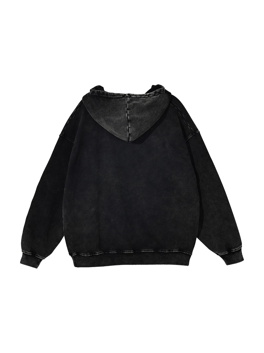 Snow Washed Loose Cotton Hoodie